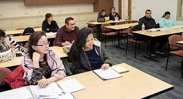 students in a classroom